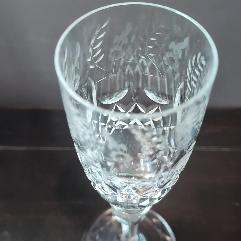 One (1) Rogaska Gallia Crystal Tall Champagne Flute 8 1/4